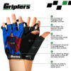 kids superhero style cycling gloves for comfort and control