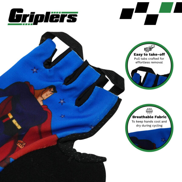 kids bike gloves boys hero design for safe riding