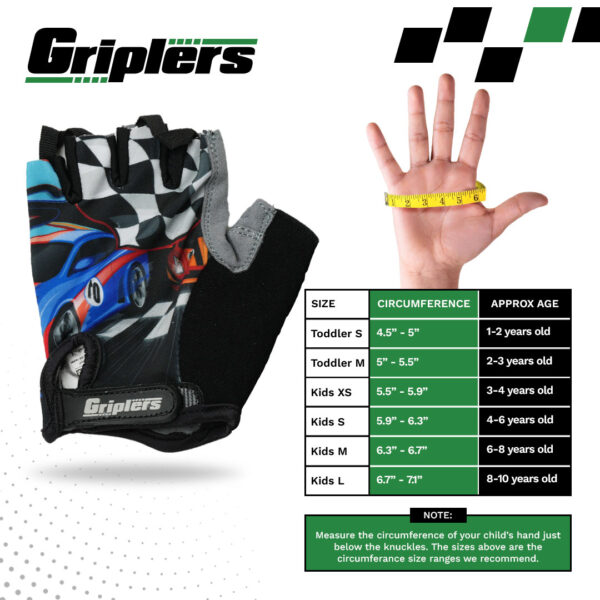 junior racing gloves for kids with grip support