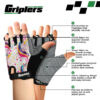 unicorn inspired girls cycling gloves with padded palm