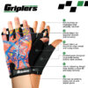 racing themed kids bike gloves for adventurous riders